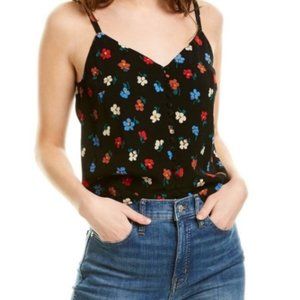 NWT Madewell Floral V-Neck Button Camisole